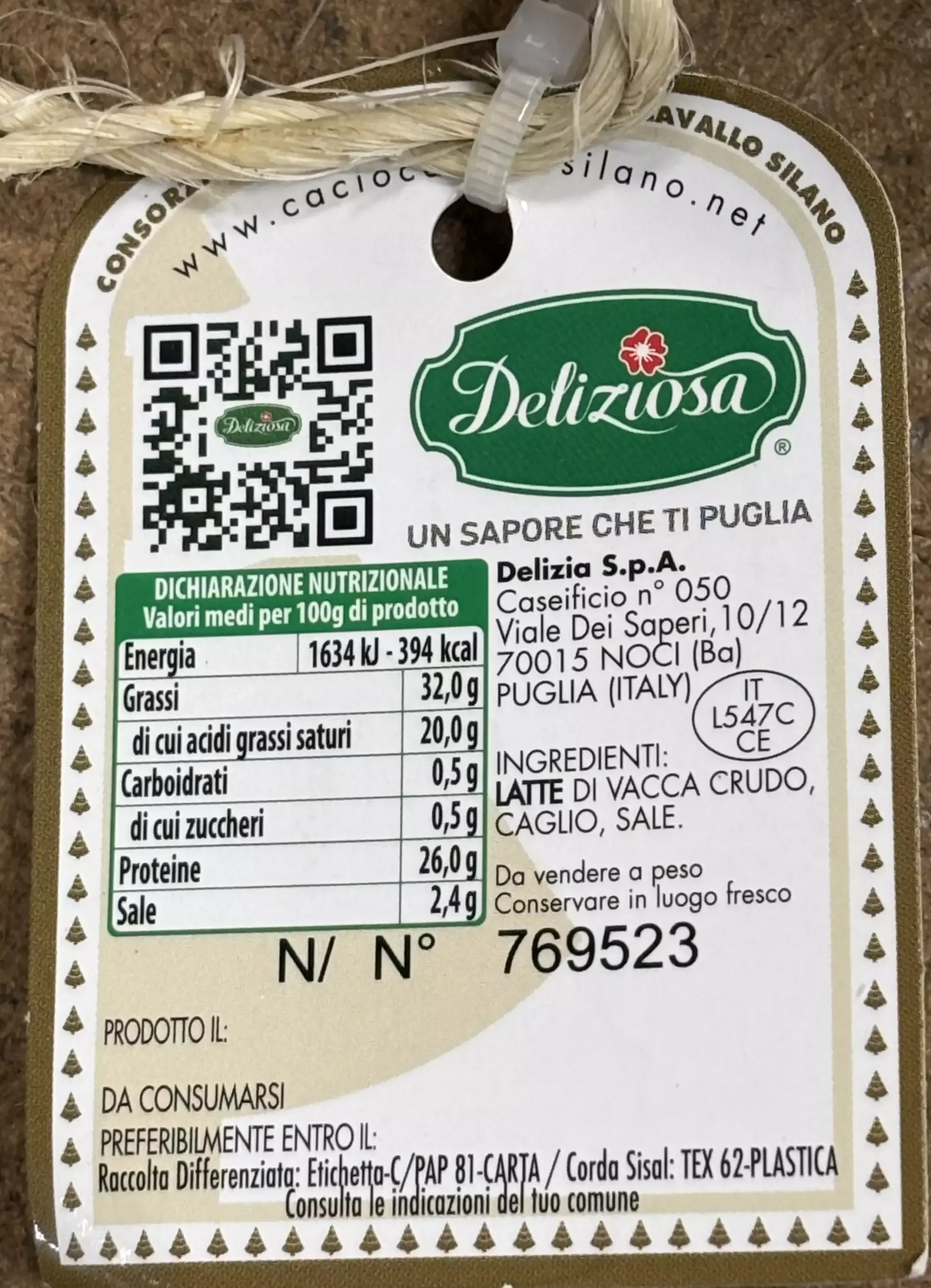 Caciocavallo Silano DOP - Semistagionato - Intero - Image 4