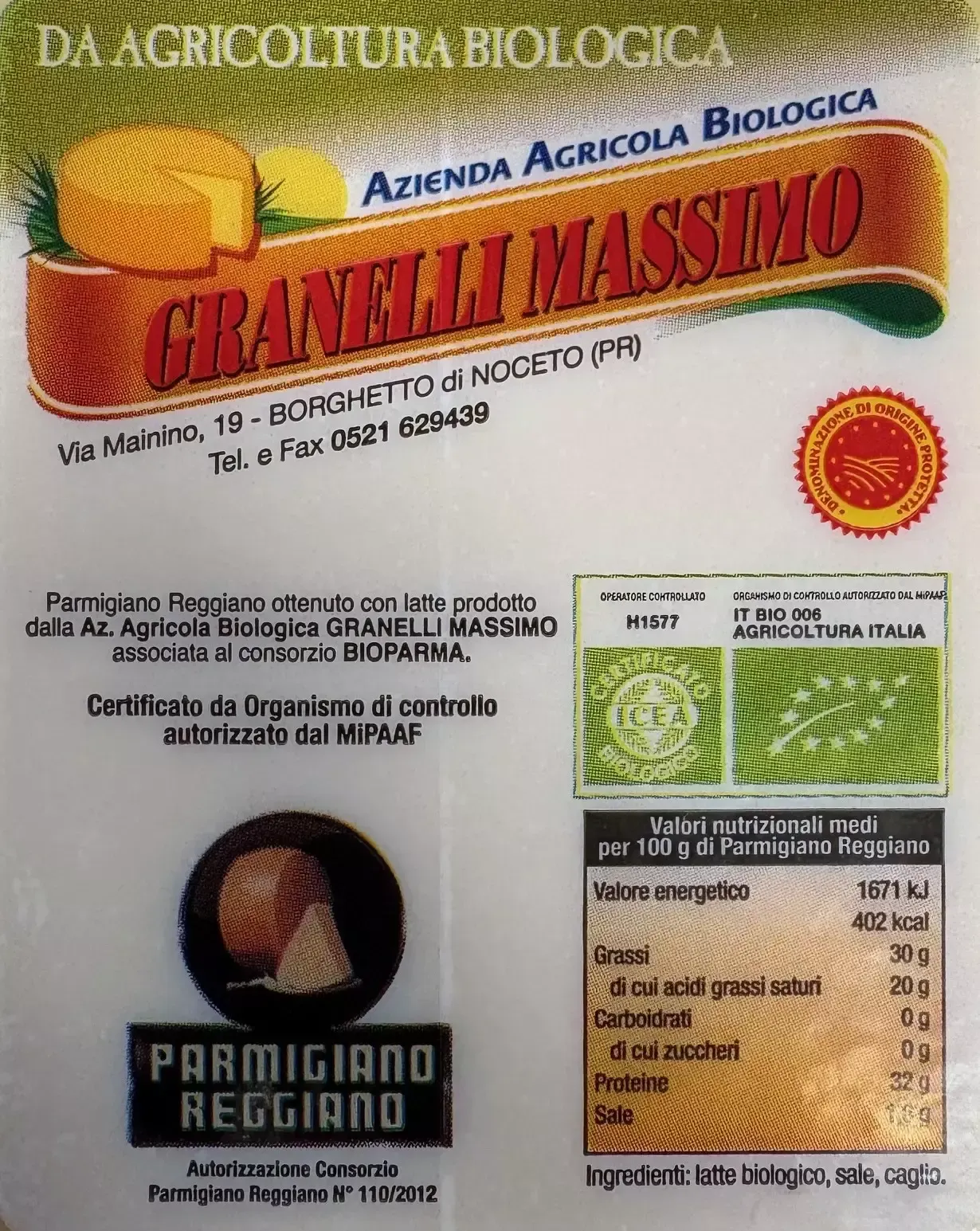 Parmigiano Reggiano DOP - Biologico - 24 Mesi - Image 5