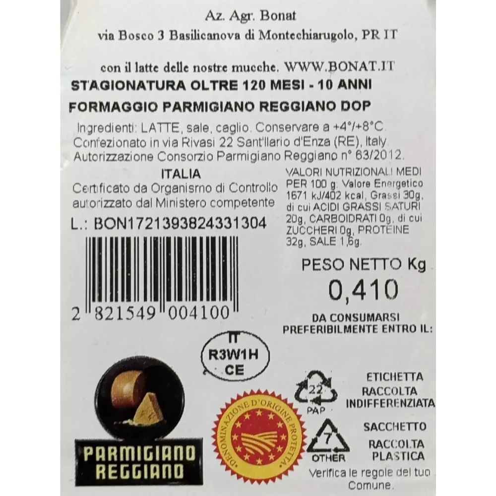 Parmigiano Reggiano DOP - Bonat - 10 Anni - Image 9