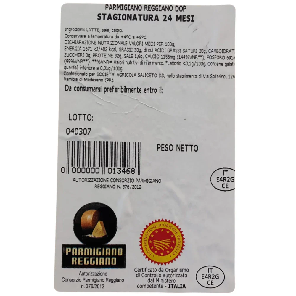 Parmigiano Reggiano DOP - Prodotto di Montagna - 24 Mesi - Image 14