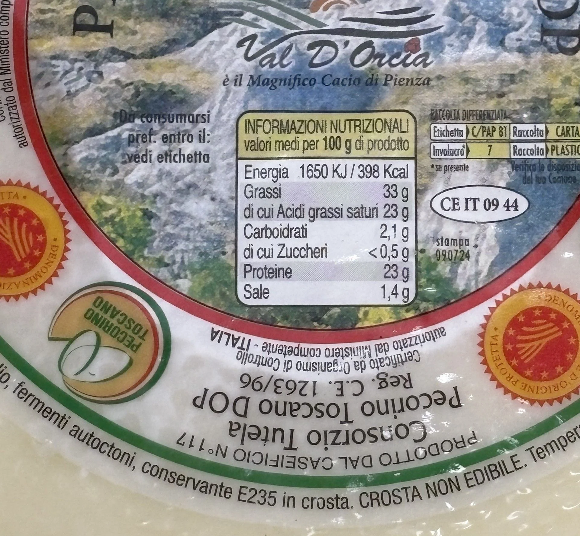 Pecorino Toscano DOP - Formaggio di Pecora - Fresco - Metà - Image 5