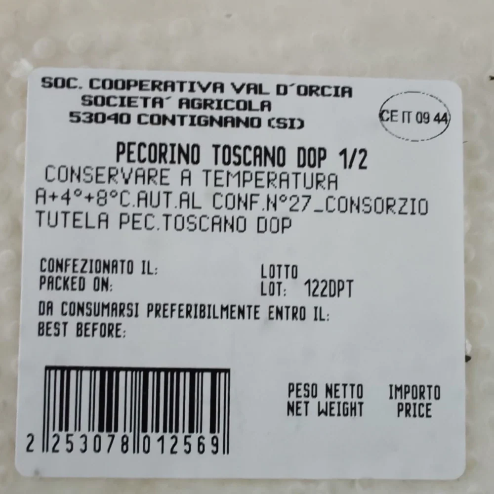 Pecorino Toscano DOP - Formaggio di Pecora - Fresco - Metà - Image 6