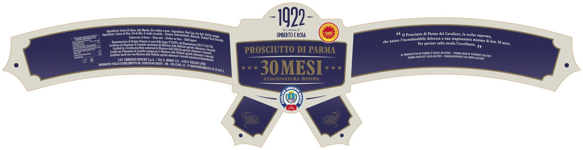 Prosciutto di Parma DOP - 30 Mesi - Intero - Con Osso - In Cassa di Legno - Image 5