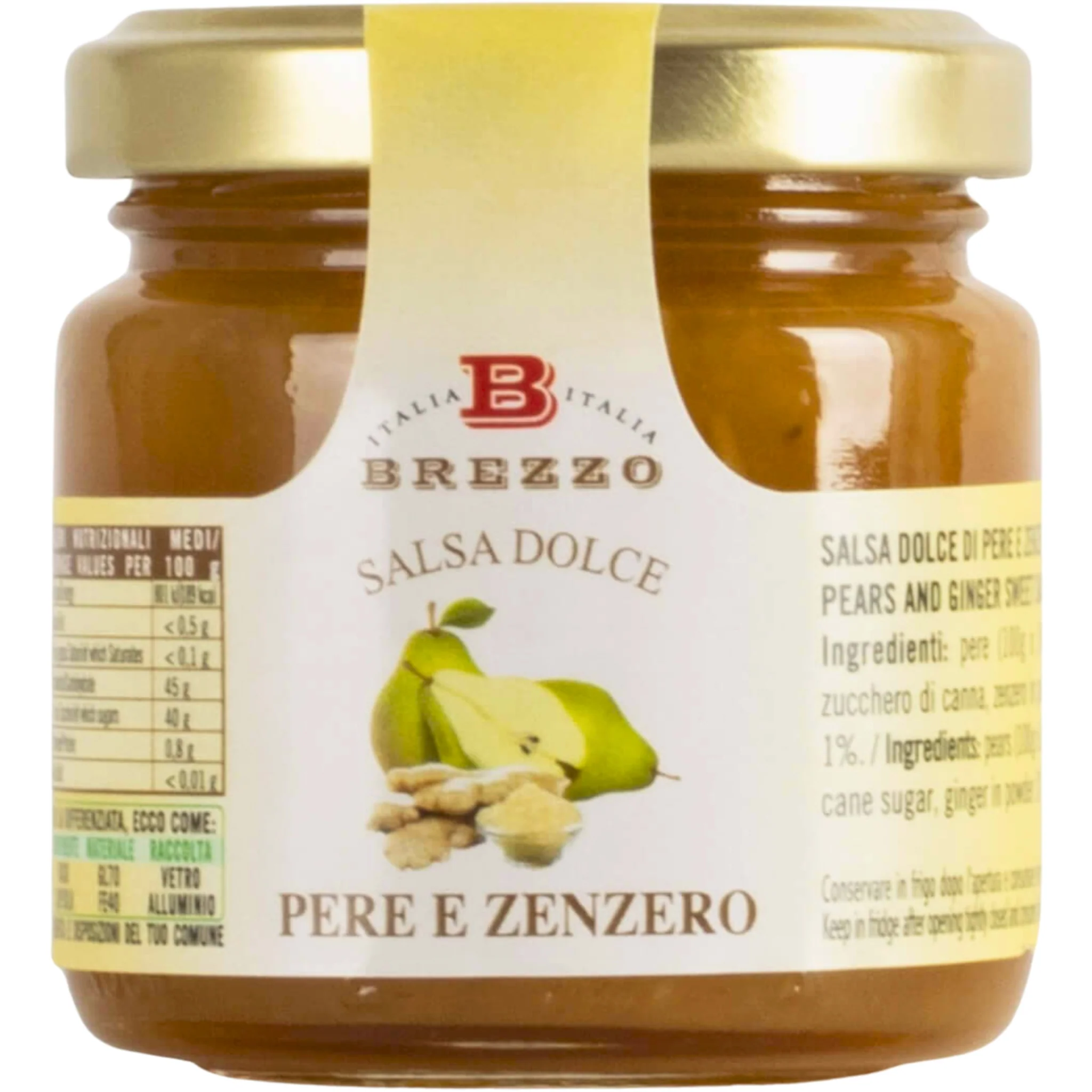 Salsa Dolce di Pere e Zenzero per Formaggi