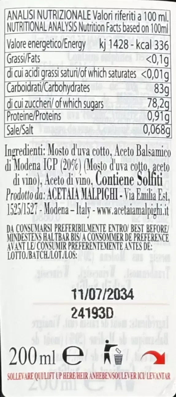 "Saporoso Oro" - Condimento all’Aceto Balsamico di Modena IGP - 8 Anni - Image 4