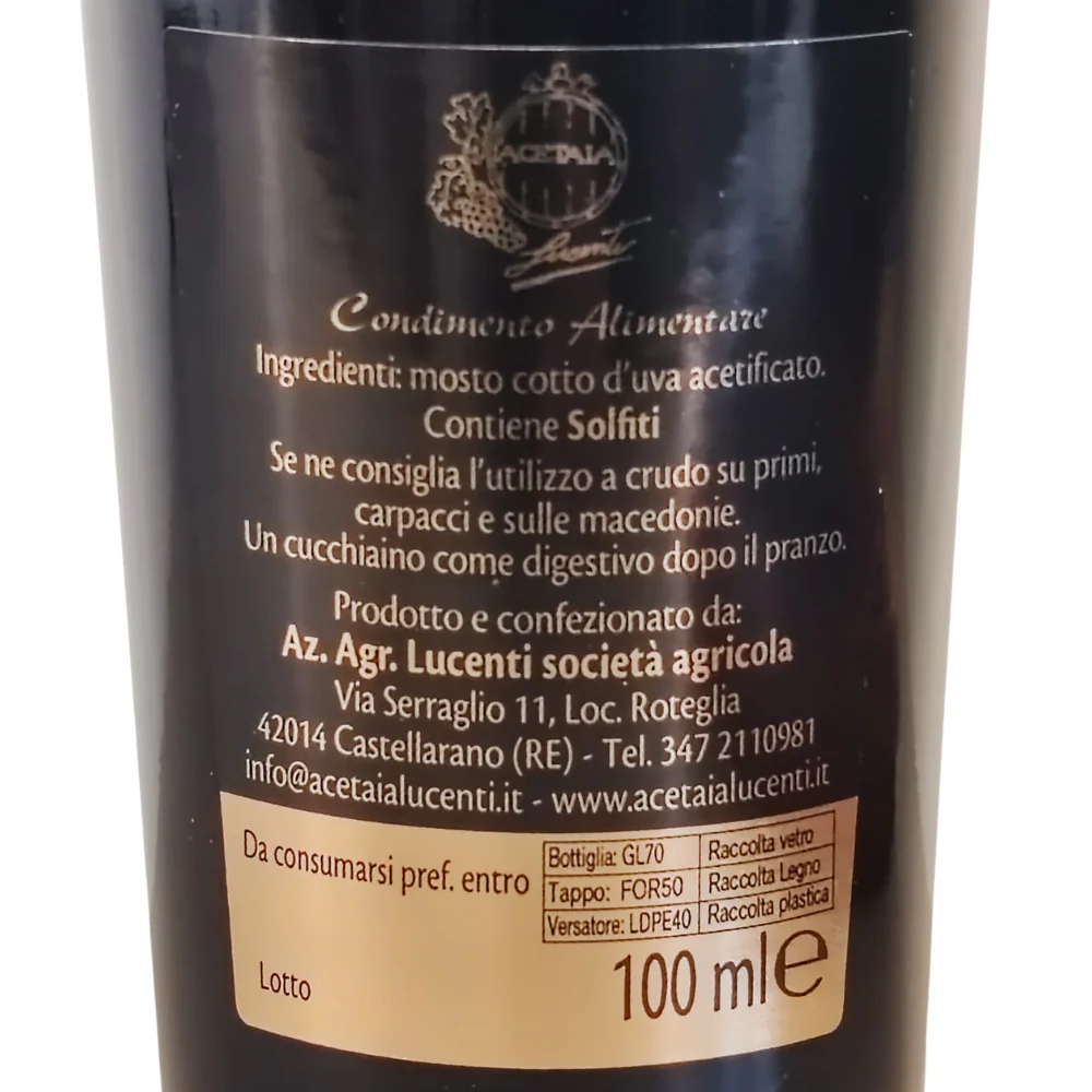 "Sua Bontà Nera" - Condimento Balsamico - Gran Riserva - Image 4