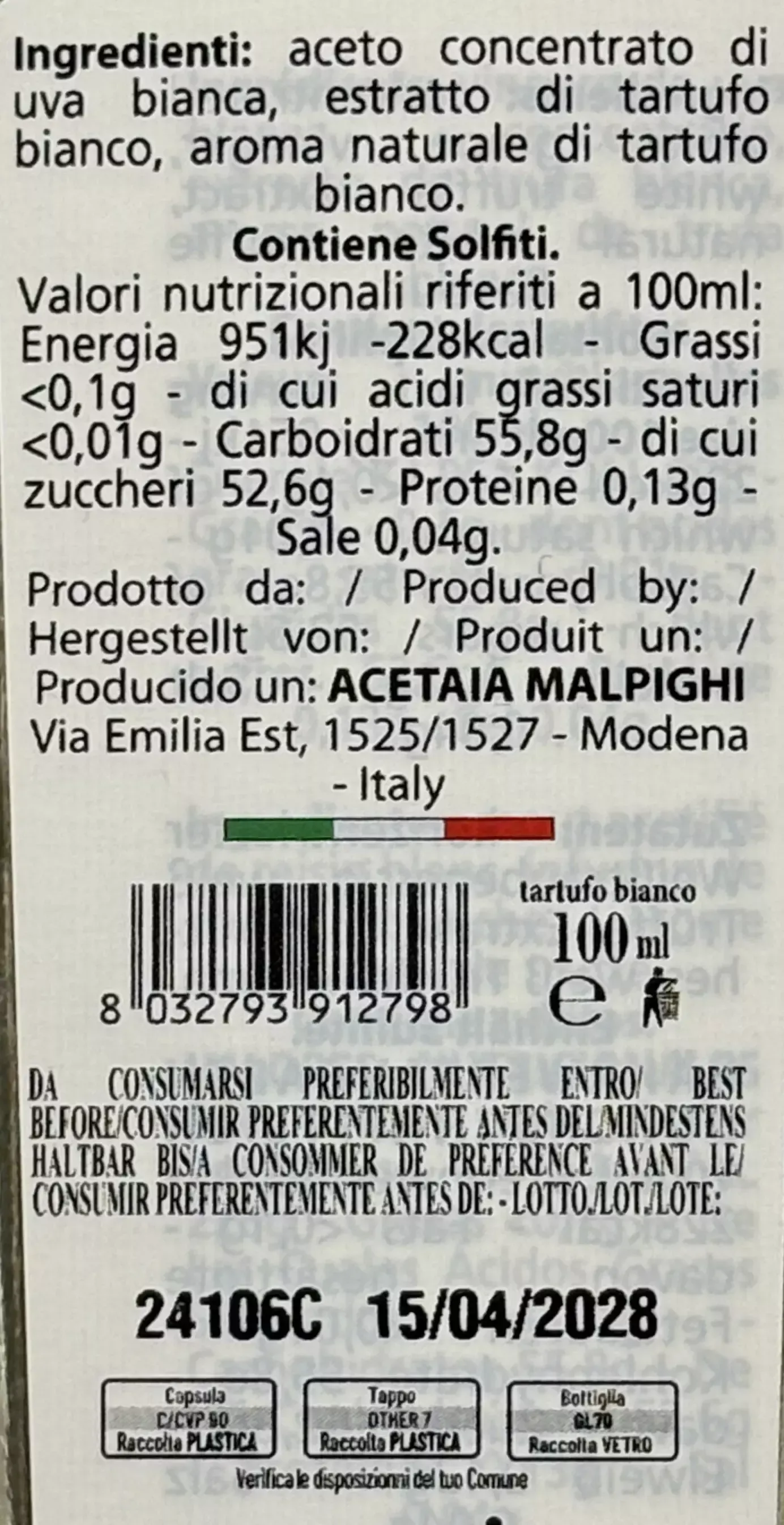 "Tartufo Bianco" - Condimento Aromatizzato al Tartufo Bianco - Image 3